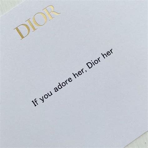 if you adore him Dior